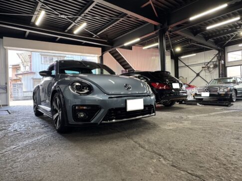 フォルクスワーゲン ザ・ビートル 右ドア デントリペア施工事例
